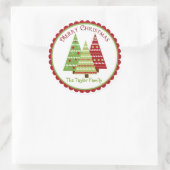 トナお洒落ークリスマスホリデーシール ラウンドシール (バッグ)