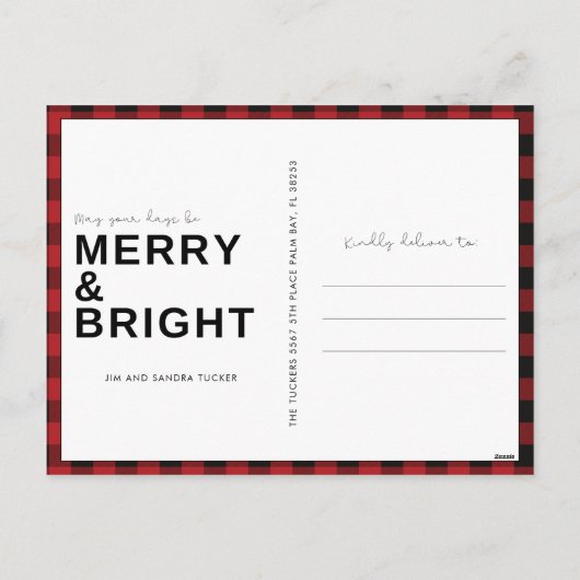 トナすてきークリスマスホリデー シーズンポストカード (裏面)