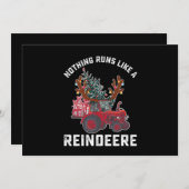 トナイ走レトラクターのトナカイ 招待状 (正面/裏面)