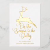 トナエレガントークリスマスザシーズン金ゴールド 箔シーズンカード (正面)