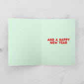 トナカおもしろいイの聖降誕祭 カード (内部)