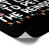 トナカイおもしろいを愛撫する可能性が高いクリスマス ポスター (角)