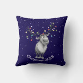 トナカイおもしろいア クッション (裏面)