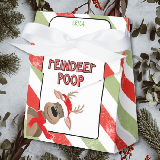 トナカイおもしろいウンチクリスマスホリデーギフトのお願い フェイバーボックス