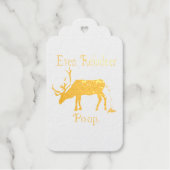 トナカイおもしろいウンチクリスマス ギフトタグ (正面)