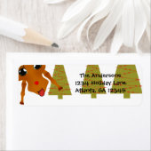 トナカイおもしろいクリスマス差出人住所 ラベル (インサイチュ)