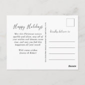 トナカイおもしろいズメリークリスマスグリーティングホリデーP ポストカード (裏面)