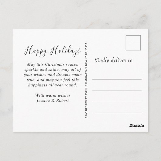 トナカイおもしろいズメリークリスマスグリーティングホリデーP ポストカード (裏面)