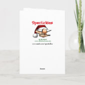 トナカイおもしろいユーモスクリスマスグリーティングカード シーズンカード (裏面)