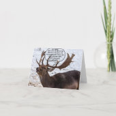 トナカイおもしろいーがクリスマスを知ること シーズンカード (正面)