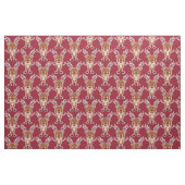 トナカイおもしろいーカスタムのカラー生地 ファブリック (ファットクウォーター)