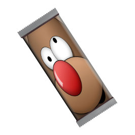 トナカイおもしろいークリスマスキャンディバーラッパが好き ノートパッド