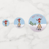 トナカイおもしろい・メリークリスマス コンフェッティ (裏面)