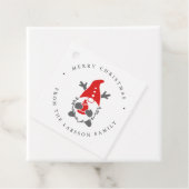 トナカイおもしろい〔雄ジカの〕枝角格言クリスマス フェイバータグ (インサイチュ)