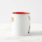 トナカイおよびサクソフォーン マグカップ (中央)