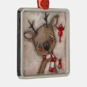 トナカイおよび友人-オーナメント メタルオーナメント (右)