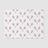 トナカイお洒落ボホ模様 薄葉紙 (正面)