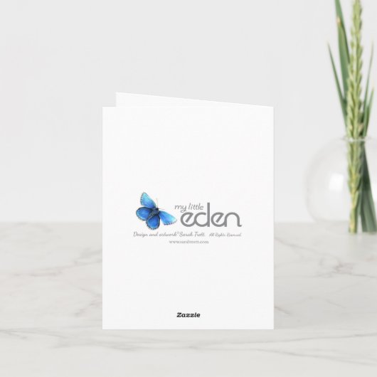 トナカイがギフトを巡る赤いクリスマスカード シーズンカード (裏面)