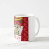 トナカイがビーガンギフトアパレルになる季節 コーヒーマグカップ (正面右)