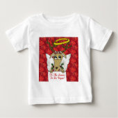 トナカイがビーガンギフトアパレルになる季節 ベビーTシャツ (正面)