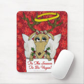 トナカイがビーガンギフトアパレルになる季節 マウスパッド (マウス)