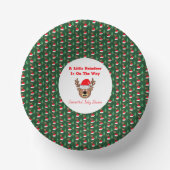 トナカイが少し進んでいる ペーパーボウル (正面)