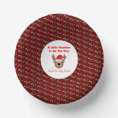 トナカイが少し進んでいる ペーパーボウル (正面)