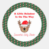 トナカイが少し進んでいる ラウンドシール (正面)