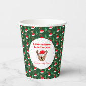 トナカイが少し進んでいる 紙コップ (正面)