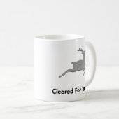 トナカイが離陸する コーヒーマグカップ (正面右)