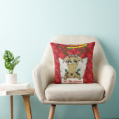 トナカイこのシーズンはビーガンエンジェル枕 クッション (椅子)