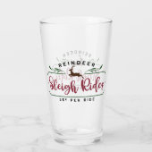 トナカイそりの乗り物 タンブラーグラス (裏面)