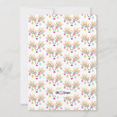 トナカイとオーナメントパーティの招待状 招待状 (裏面)