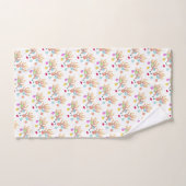 トナカイとオーナメントホリデーバスルームタオルセット バスタオルセット (ハンドタオル)