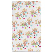 トナカイとオーナメント抱き枕 スモールペーパーバッグ (裏面)