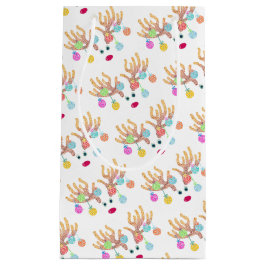 トナカイとオーナメント抱き枕 スモールペーパーバッグ