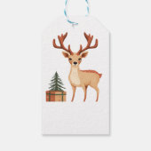 トナカイとクリスマスツリー ギフトタグ (裏面)