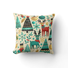 トナカイとクリスマスツリー