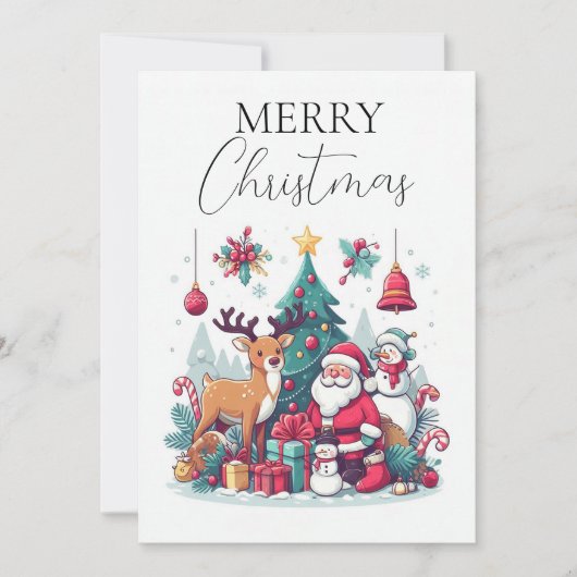 トナカイとクロース応援 シーズンカード (正面)