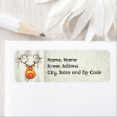 トナカイとサンタクリスマス住所 シール (インサイチュ)