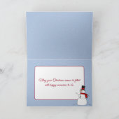 トナカイとサンタクロース シーズンカード (内部)