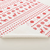 トナカイとフェスティバルクリスマス シェルパブランケット (3/4)