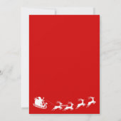 トナカイとフローラフレーム北欧メリークリスマス シーズンカード (裏面)