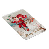 トナカイとペニーの農場でサンタクロース マグネット (右側)