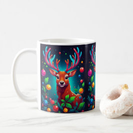 「トナカイとボーブル」クリスマス コーヒーマグカップ