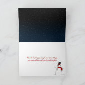 トナカイとメリークリスマスサンタ シーズンカード (内部)