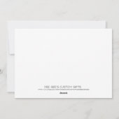 トナカイとメリークリスマス、オーナメントなど シーズンカード (裏面)