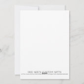 トナカイとメリークリスマス、オーナメントなど シーズンカード (裏面)