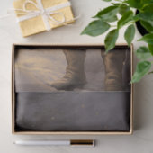 トナカイと光を持つニッシュ・フォレストのサンタクロース 薄葉紙 (ギフト)