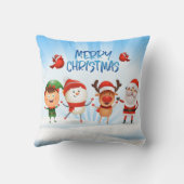 トナカイと友達のクリスマス・ルドルフ クッション (裏面)